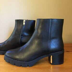 COACH Chrissie Bootie, size 10.5, Black smooth leather